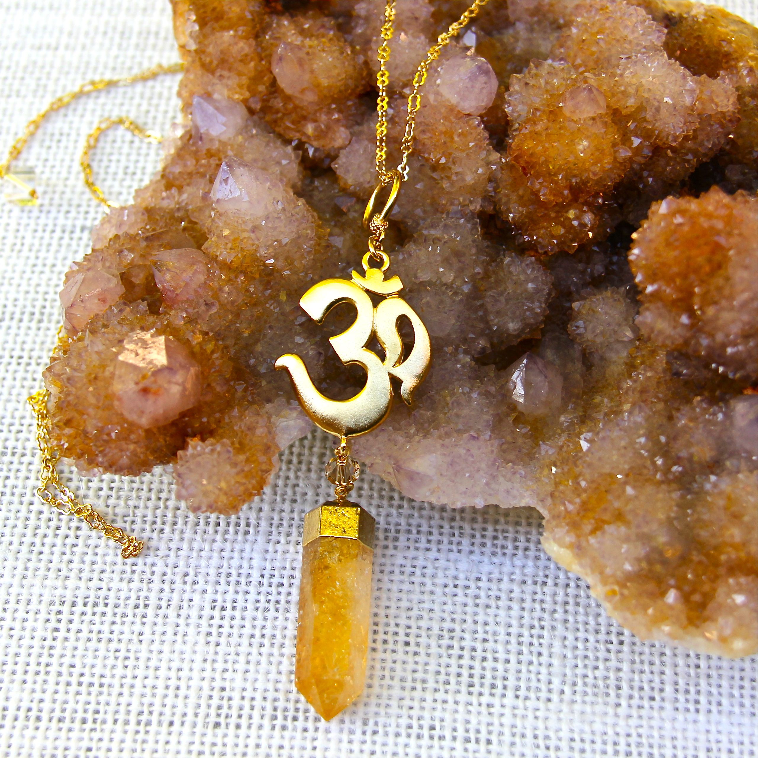 citrine crystal jewelry
