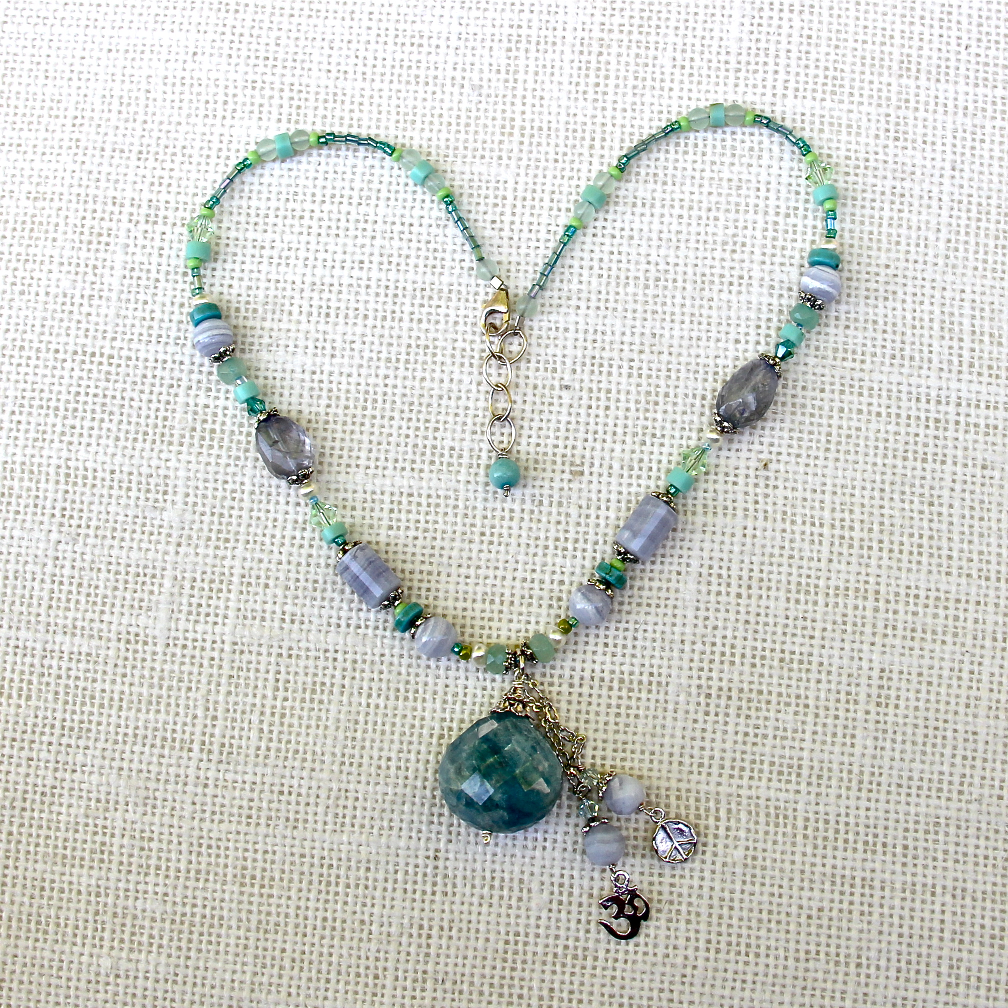 Aquamarine Gemstone Necklace - Honoring the Sacred